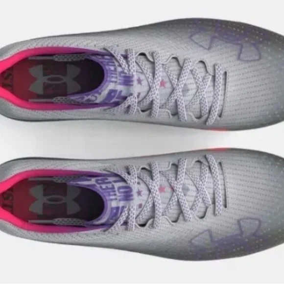 Under Armour BLUR SMOKE MC 'HALO GREY METALLIC ORE' Size 7.5 Women’s 3025123-100 - Picture 2 of 5